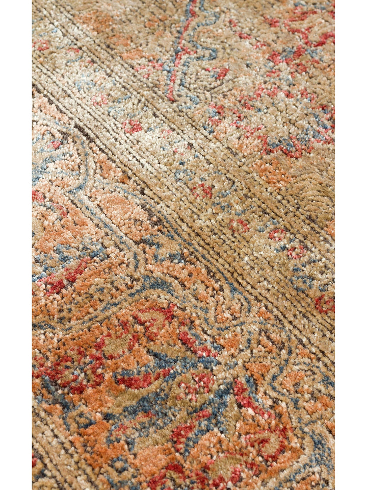 Kashmir Series Rich Colored Stylish Living Room Carpet Produced with Special Dyeing Process 02 BEIGE