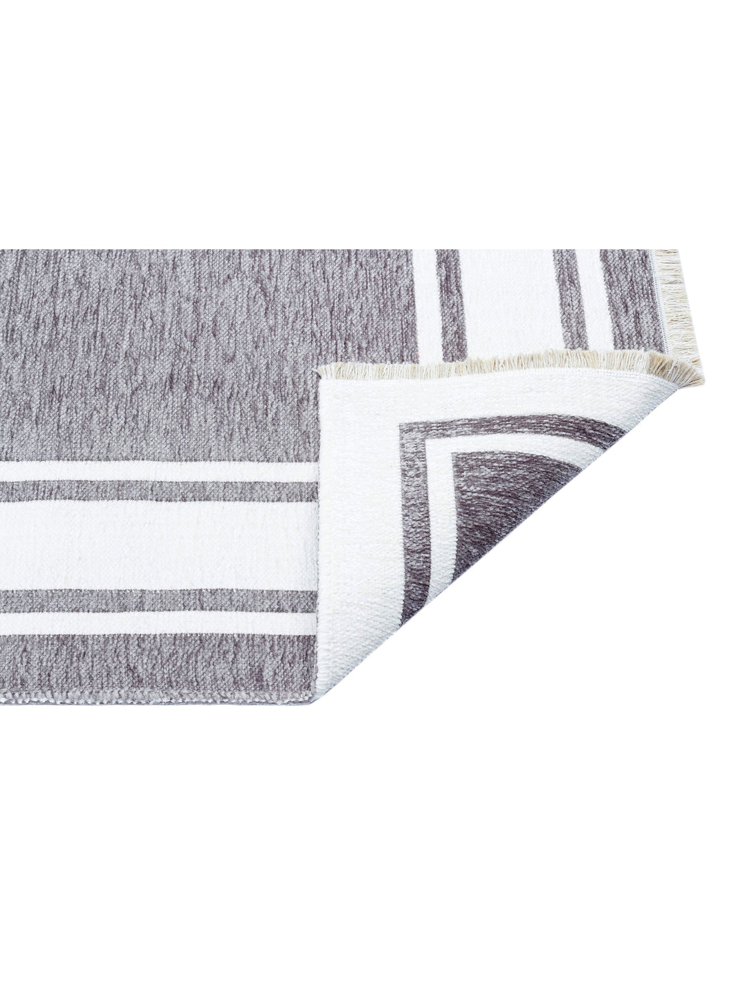 Yellowstone Cotton Washable Double Sided Living Room Hallway Kitchen Scandinavian Rug 06GREYWHI