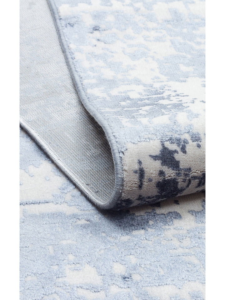 Paris Parlak İpeksi Görünümlü Salon Oturma Odası Koridor Antre Modern Halı 01 DENIM NW