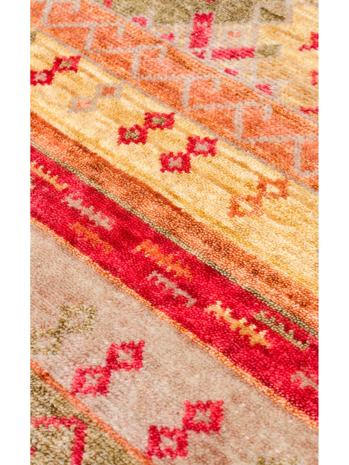 Oushak Carnaval 100% Natural Easy to Clean Handmade Tencel Modern Uşak Carpet 12 RED