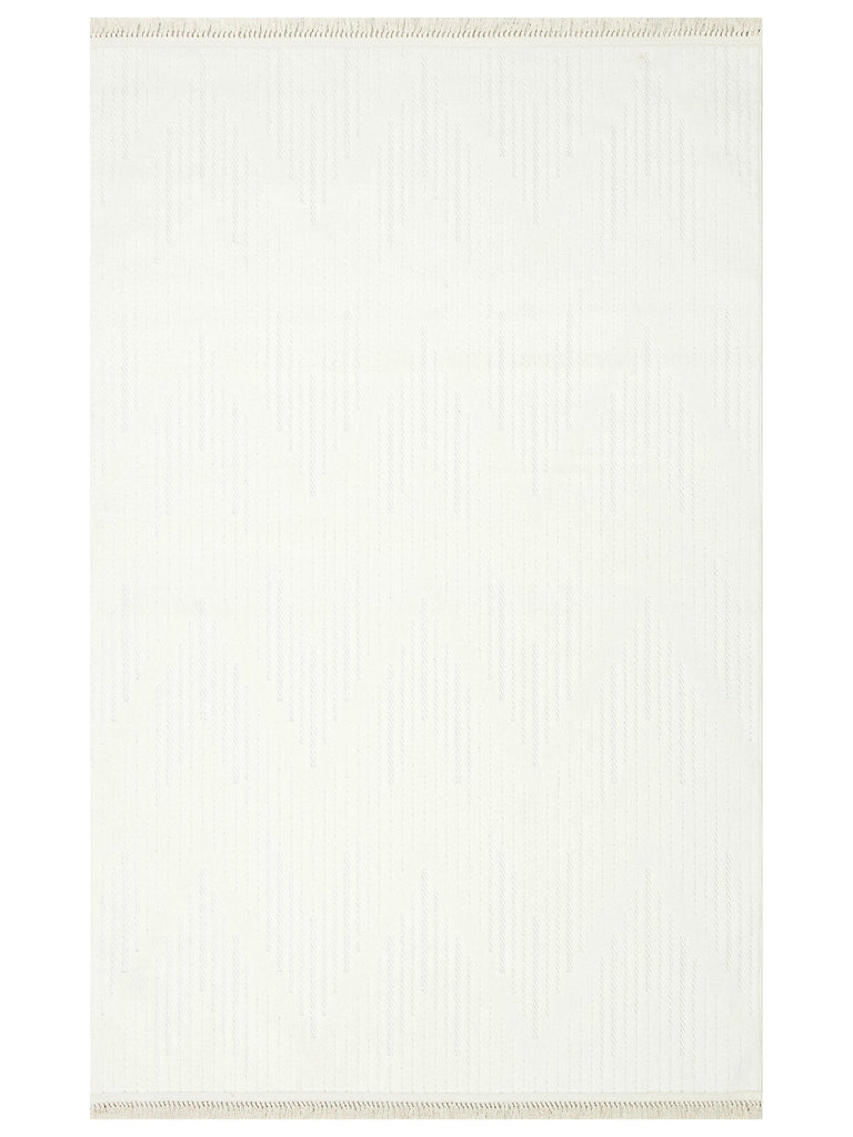 Sevilla Soft Touch Non-Dust Living Room Hall Hallway Entrance Modern Carpet 03 WHITE