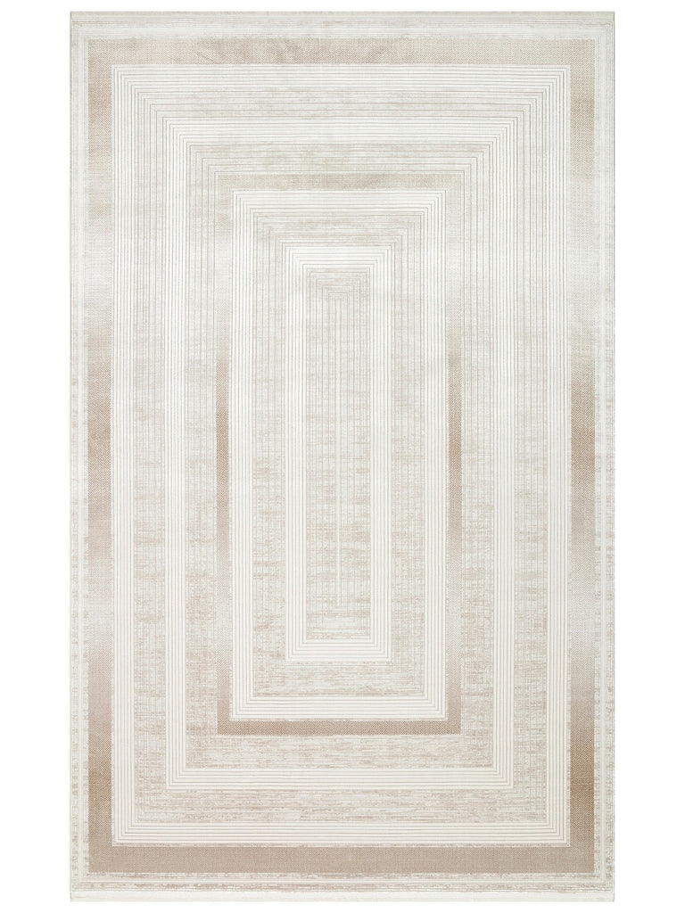 Mumbai Series Classic Patterned High Quality Tight Woven Bright Living Room Carpet 13 CREAM BEIGE