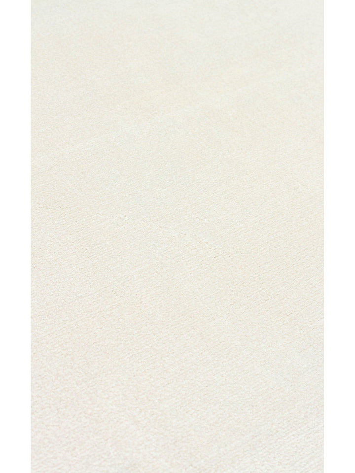 Andrea Series High Quality Dense Woven Special Shiny Bright Living Room Carpet PLAIN CREAM