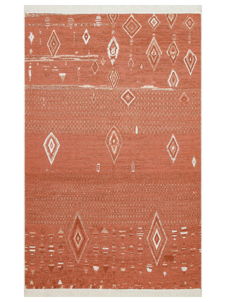 Maya 100% Natural Cotton Washable Double-Sided Living Room Kitchen Hallway Modern Rug 37 TERRA