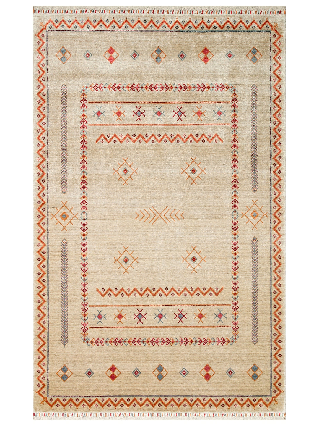 Oushak Carnaval 100% Natural Easy to Clean Handmade Tencel Modern Uşak Carpet 20LGHTM