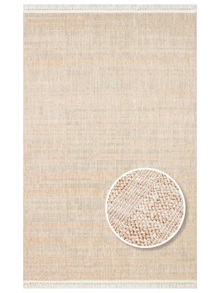 Style Fluff Dust Vezmez Soft Textured Living Room Hall Hallway Entrance Modern Carpet 01 BEIGE