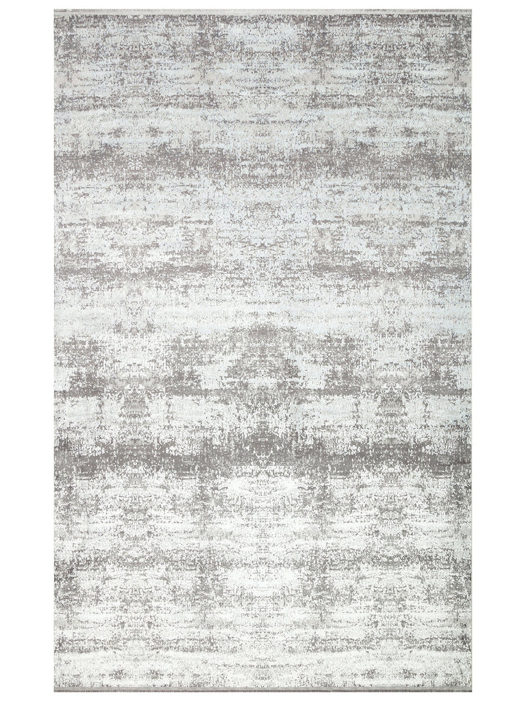 Smooth Washable Non-Slip Shiny Living Room Hallway Fine Woven Modern Carpet 112 GREY