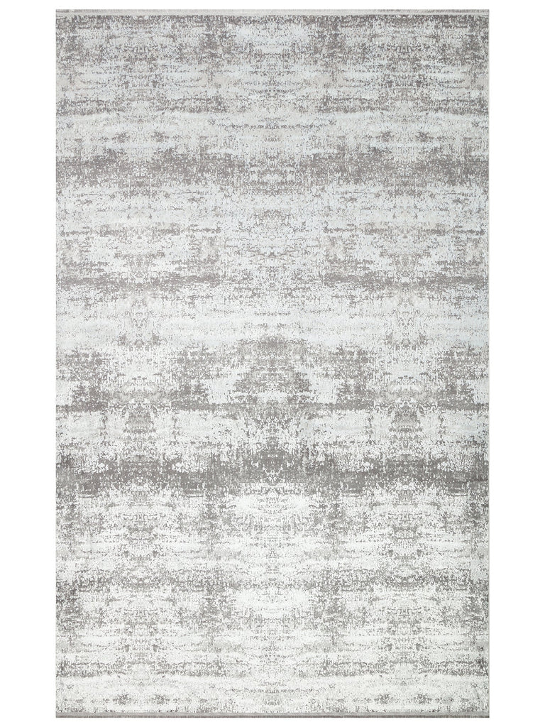 Smooth Yıkanabilir Kaymaz Parlak Oturma Odası Salon Koridor İnce Dokuma Modern Halı 112 GREY