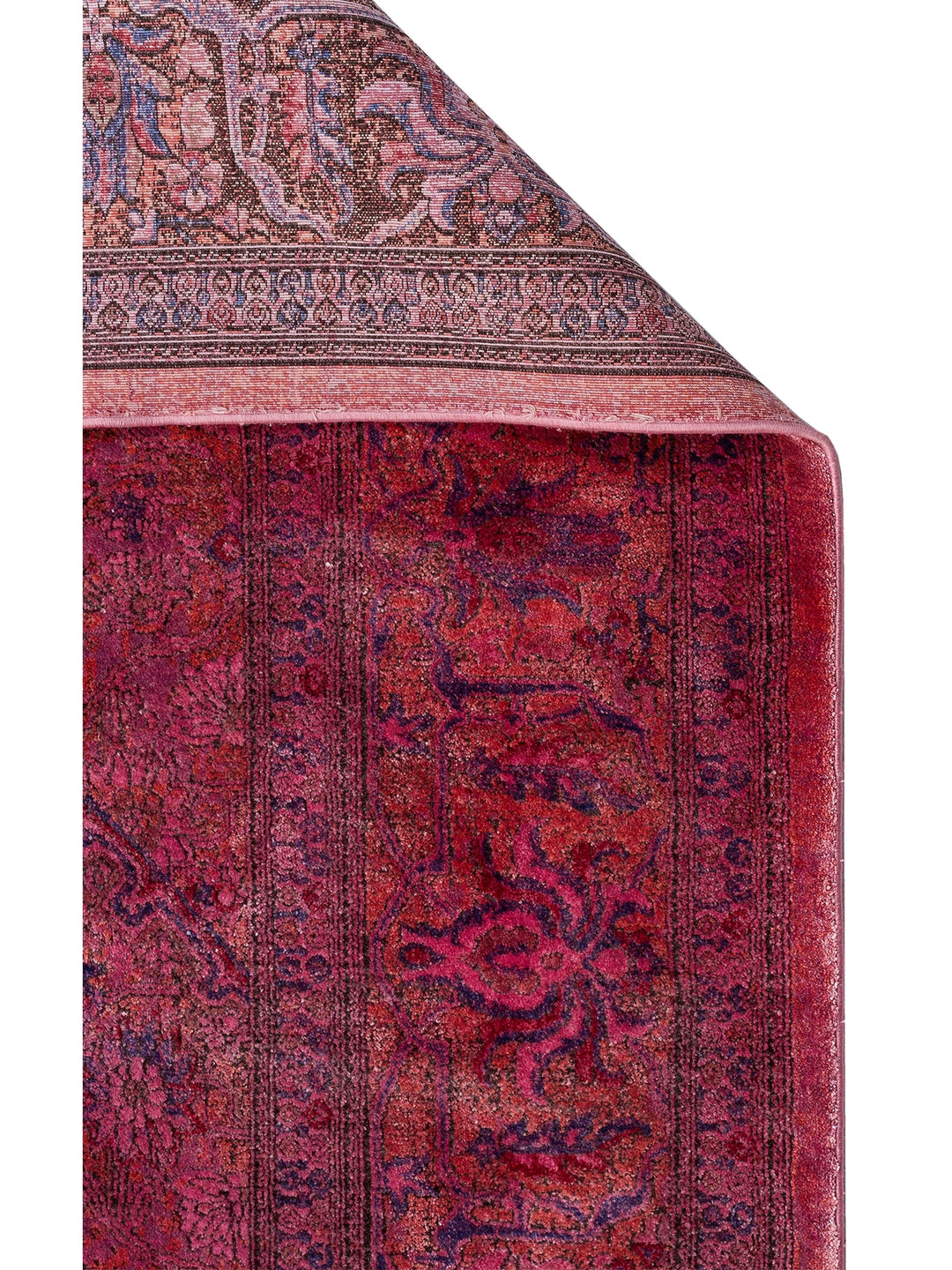 Kashmir Series Rich Coloured Stylish Living Room Carpet Produced with Special Dyeing Process 02 FUSCHIA