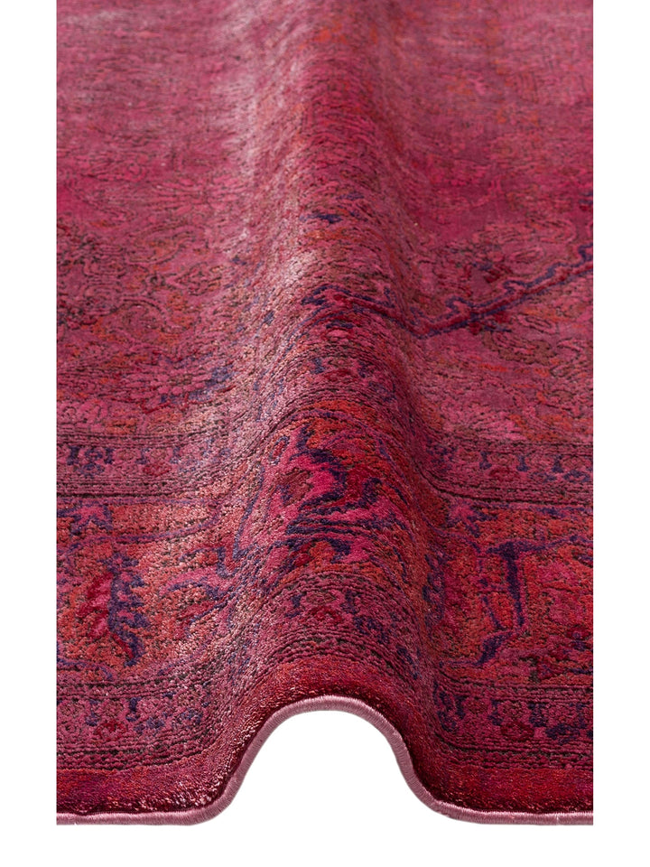 Kashmir Series Rich Coloured Stylish Living Room Carpet Produced with Special Dyeing Process 02 FUSCHIA