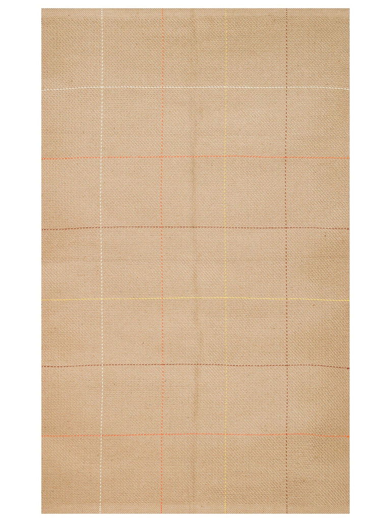 Agra %100 Naturel Jüt ve Pamuk Çift Taraflı Oturma Odası Koridor Mutfak Balkon Modern Kilim 1MUL