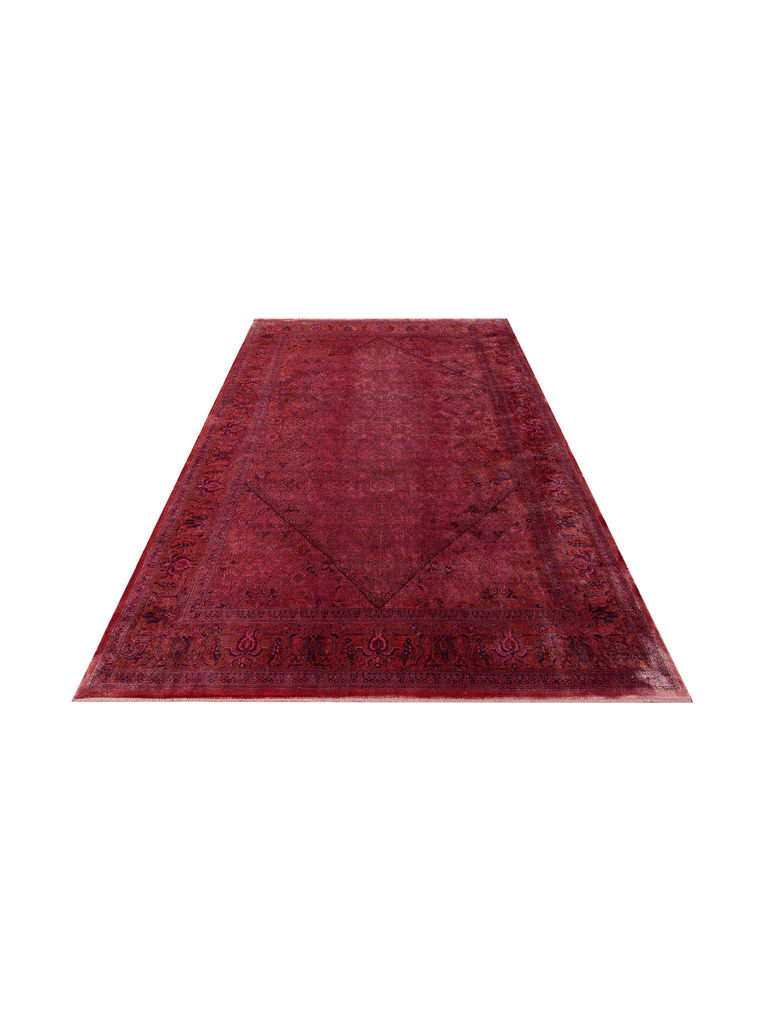 Kashmir Series Rich Coloured Stylish Living Room Carpet Produced with Special Dyeing Process 02 FUSCHIA