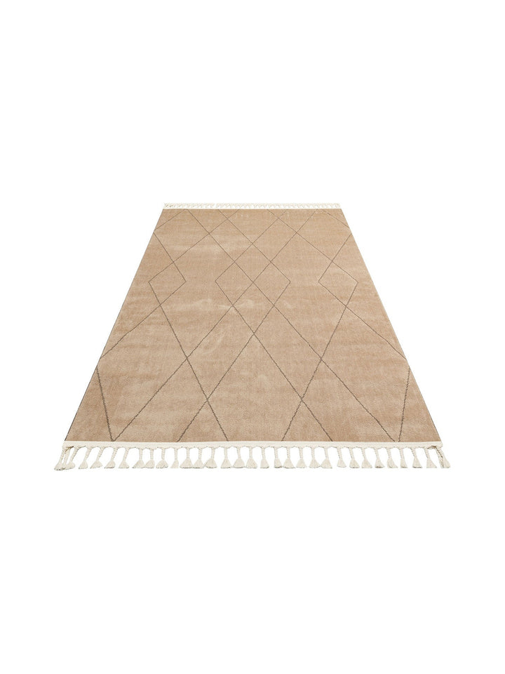 Lounge Series Ethnic Patterned Living Room Sitting Room Corridor Soft Modern Carpet 02 BEIGE 
