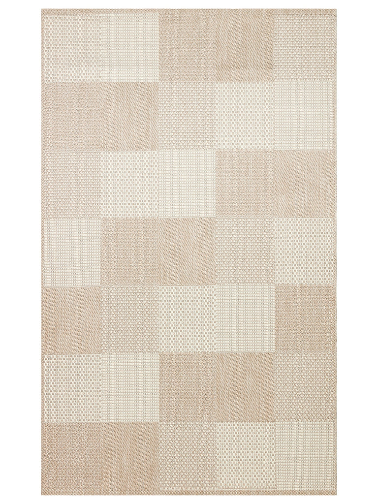 Resort Cotton Non-Slip Based Living Room Corridor Entrance Kitchen Stylish Rug 01 BEIGE