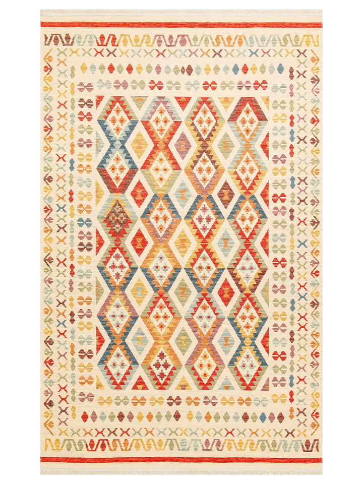 Rota Washable, Double-Sided Usable Soft Touch Authentic Kilim 08 LIGHT MULTY