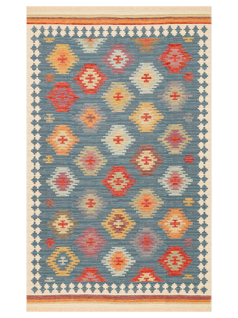 Rota Washable, Double-Sided Usable Soft Touch Authentic Rug 04 NAVY