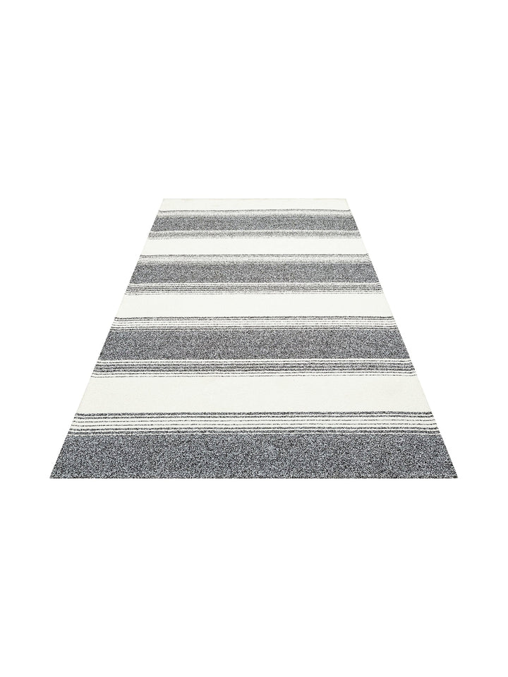 Atacama Cotton Non-Slip Based Living Room Corridor Entrance Kitchen Fine Woven Modern Carpet 02 WHIBLACK