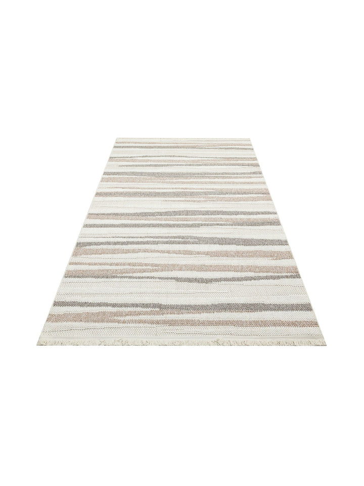 Mali Soft Touch Knitted Woven Living Room Hallway Entrance Bedroom Modern Carpet 02 WHITE BEIGE