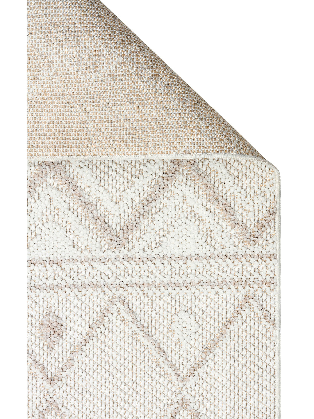 Mali Soft Touch Knitted Woven Living Room Hallway Entrance Bedroom Modern Carpet 03 WHITE BEIGE