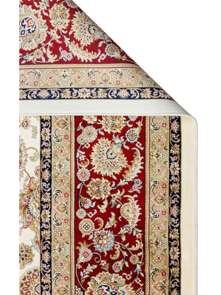 Topkapi Series High Quality Dense Woven Classic Patterned Special Shiny Living Room Carpet 03 CREAM RED