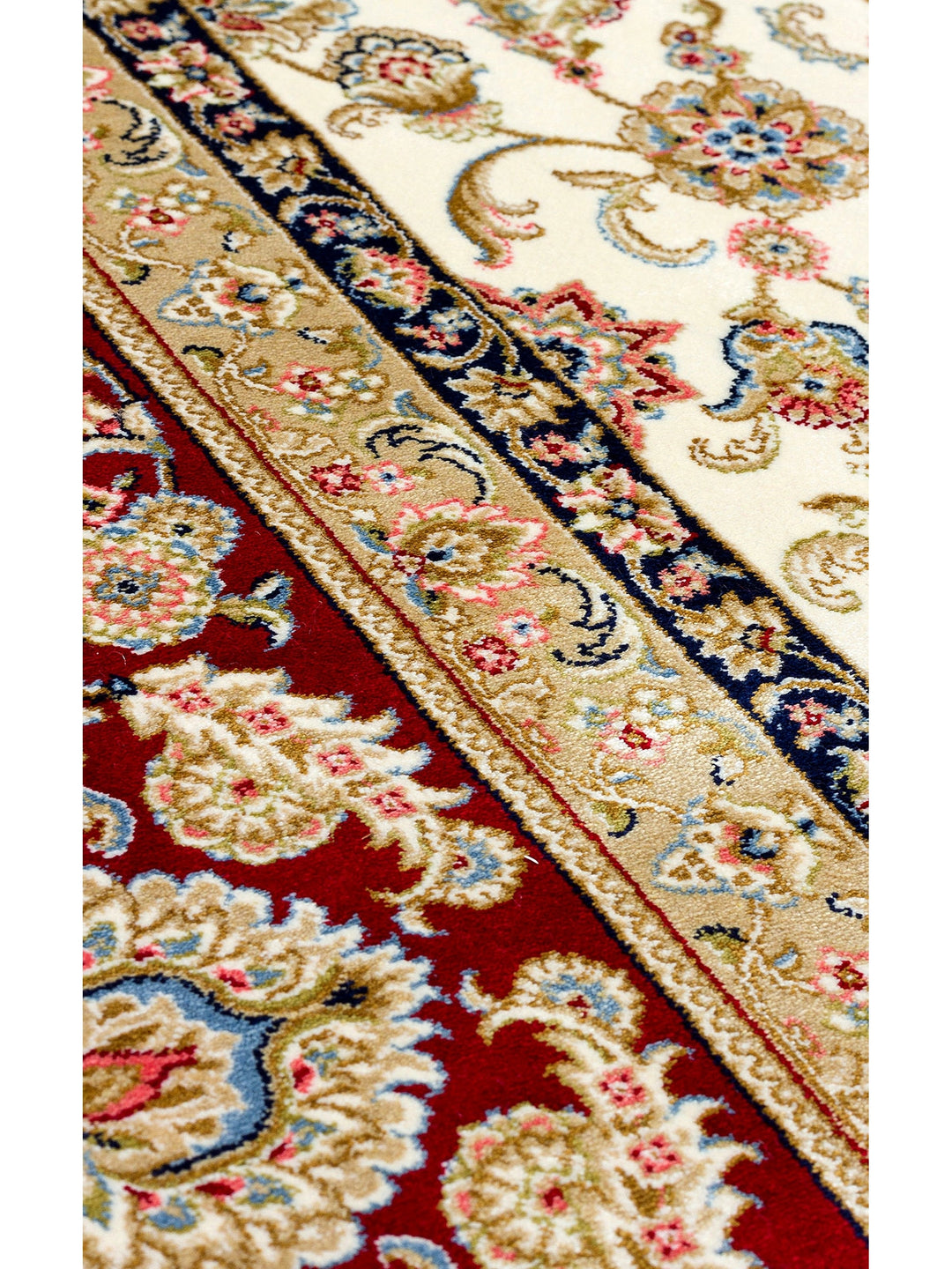 Topkapi Series High Quality Dense Woven Classic Patterned Special Shiny Living Room Carpet 03 CREAM RED