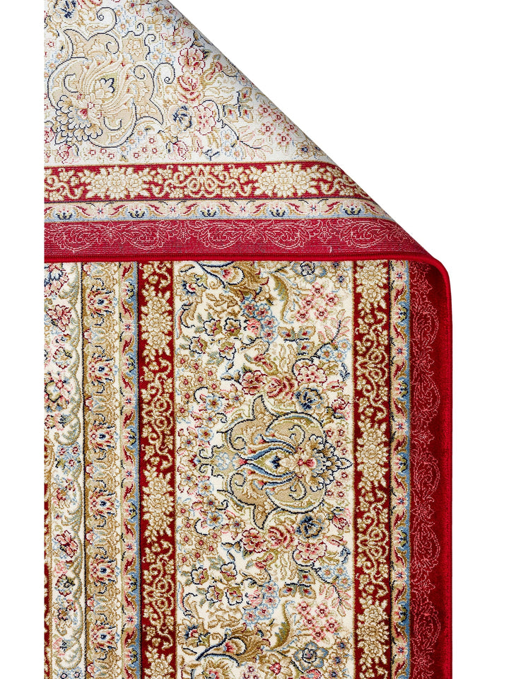 Topkapi Series High Quality Dense Woven Classic Patterned Special Shiny Living Room Carpet 05 RED