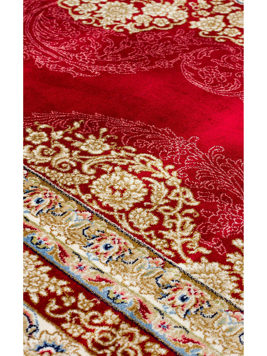 Topkapi Series High Quality Dense Woven Classic Patterned Special Shiny Living Room Carpet 05 RED