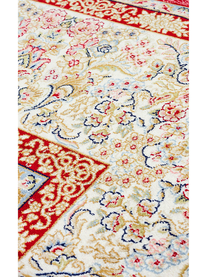 Topkapi Series High Quality Dense Woven Classic Patterned Special Shiny Living Room Carpet 05 RED