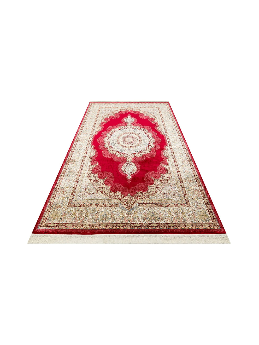 Topkapi Series High Quality Dense Woven Classic Patterned Special Shiny Living Room Carpet 05 RED