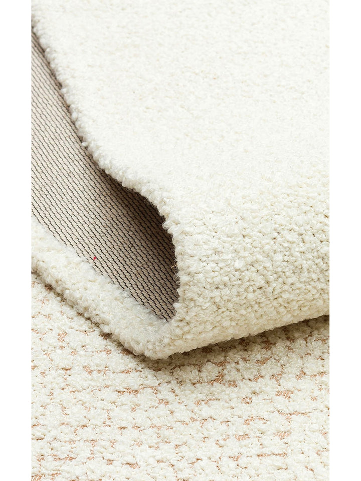 Atacama Cotton Non-Slip Based Living Room Corridor Entrance Kitchen Fine Woven Modern Carpet 01 CREAM