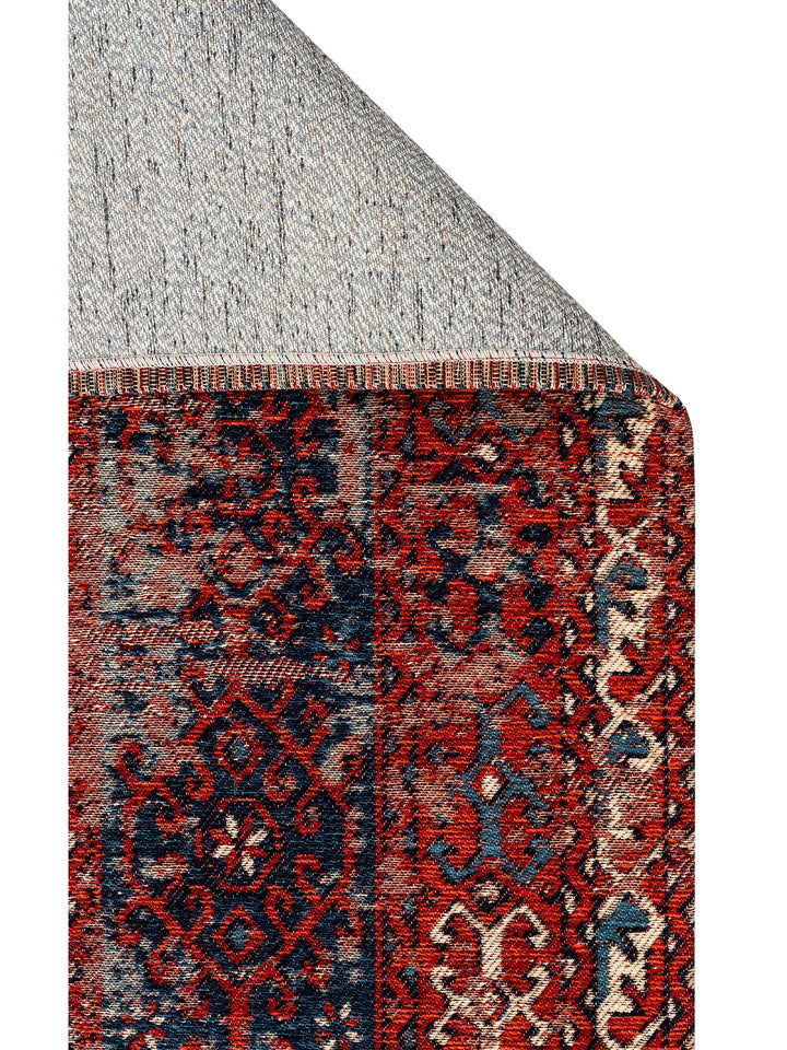 Cappadocia Antique Patterned Living Room Hall Kitchen Corridor Washable Non-Slip Based Rug 02 MULTY