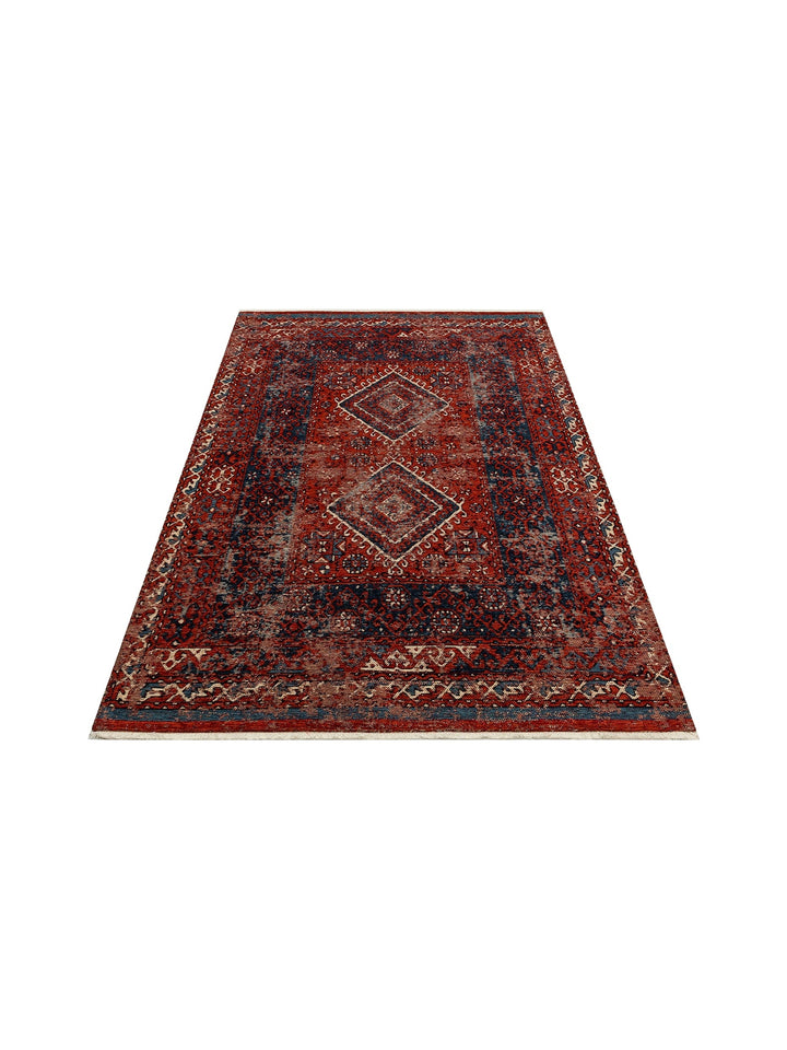 Cappadocia Antique Patterned Living Room Hall Kitchen Corridor Washable Non-Slip Based Rug 02 MULTY