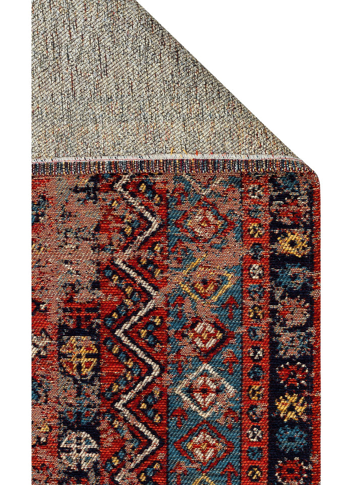 Cappadocia Antique Patterned Living Room Hall Kitchen Corridor Washable Non-Slip Based Rug 04 MULTY