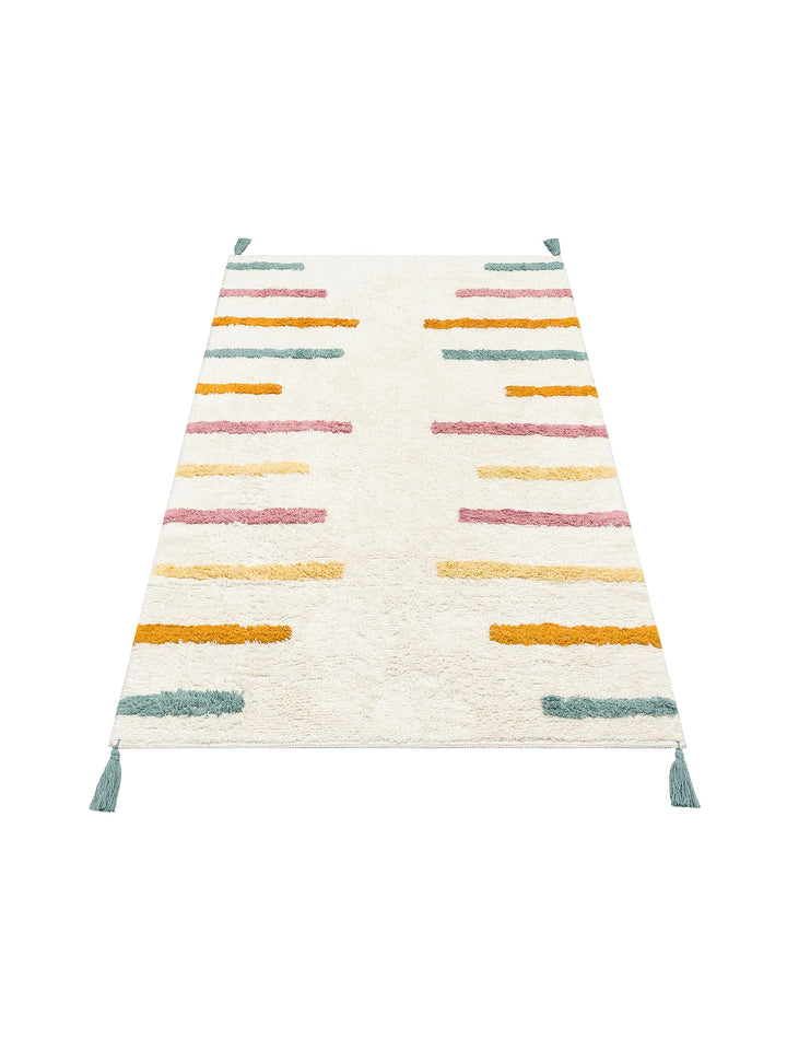 Cotton Baby 100% Natural Cotton Washable Non-Slip Based Baby Rug 03 MULTY XW