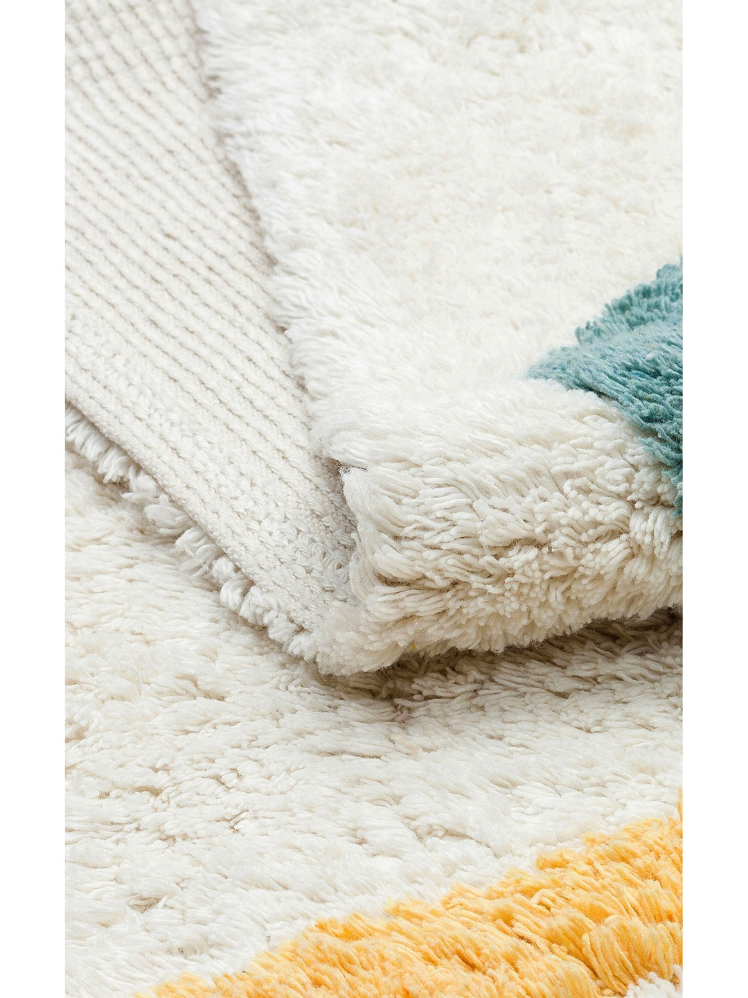 Cotton Baby 100% Natural Cotton Washable Non-Slip Based Baby Rug 02 MULTY XW