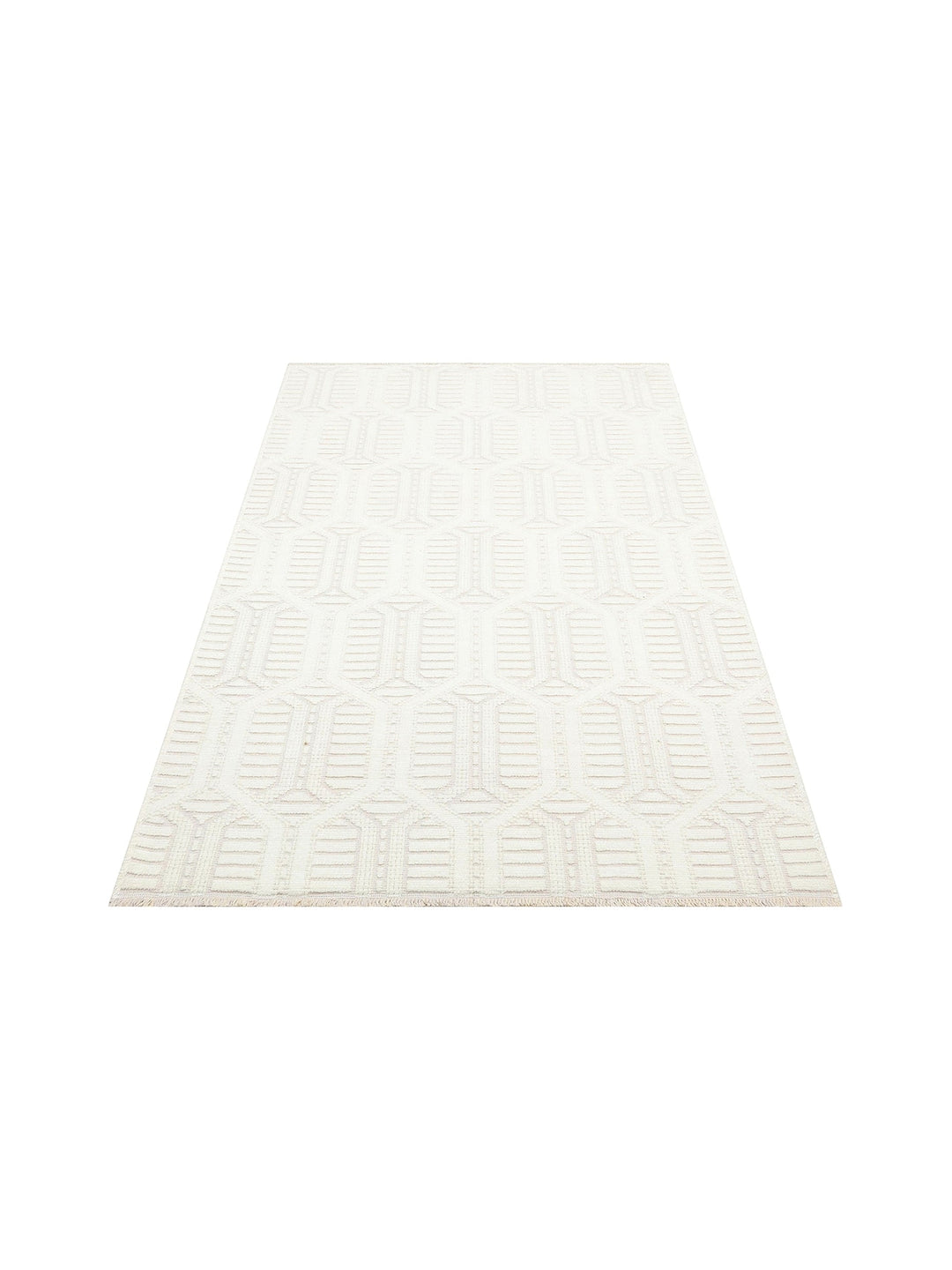 Lino Series Kitchen Living Room Hall Entrance Hallway Washable Non-Slip Based Cotton Rug 03 CREAM