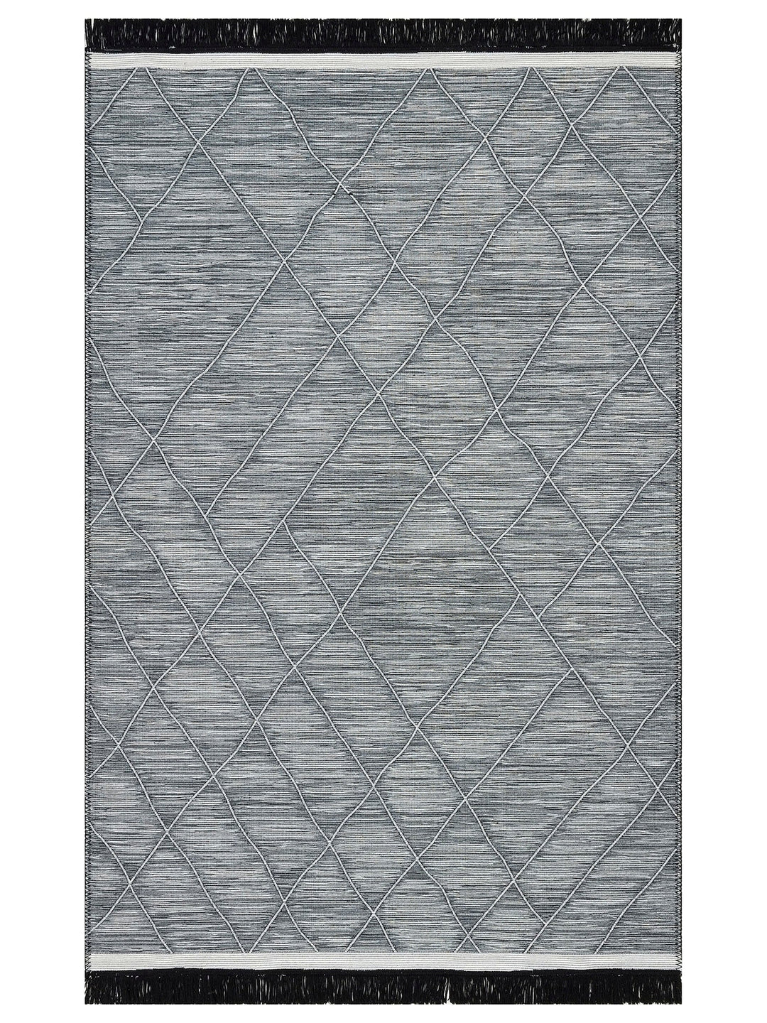 Maya Craft 100% Natural Cotton Washable Double Sided Living Room Kitchen Corridor Modern Rug 2GRAY