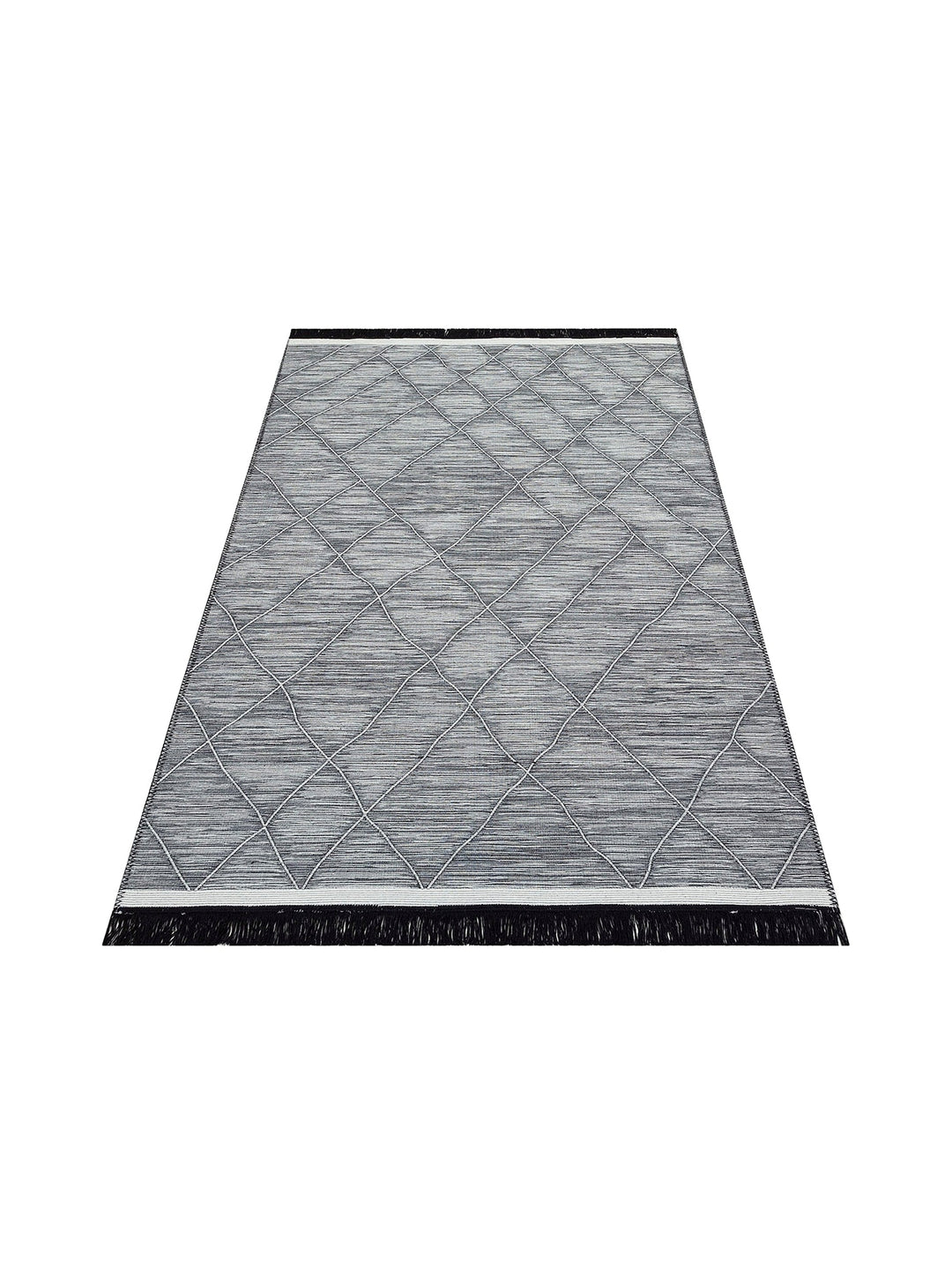 Maya Craft 100% Natural Cotton Washable Double Sided Living Room Kitchen Corridor Modern Rug 2GRAY