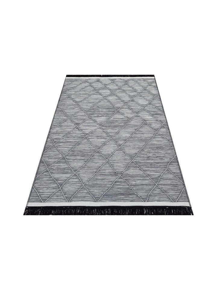 Maya Craft 100% Natural Cotton Washable Double Sided Living Room Kitchen Corridor Modern Rug 2GRAY