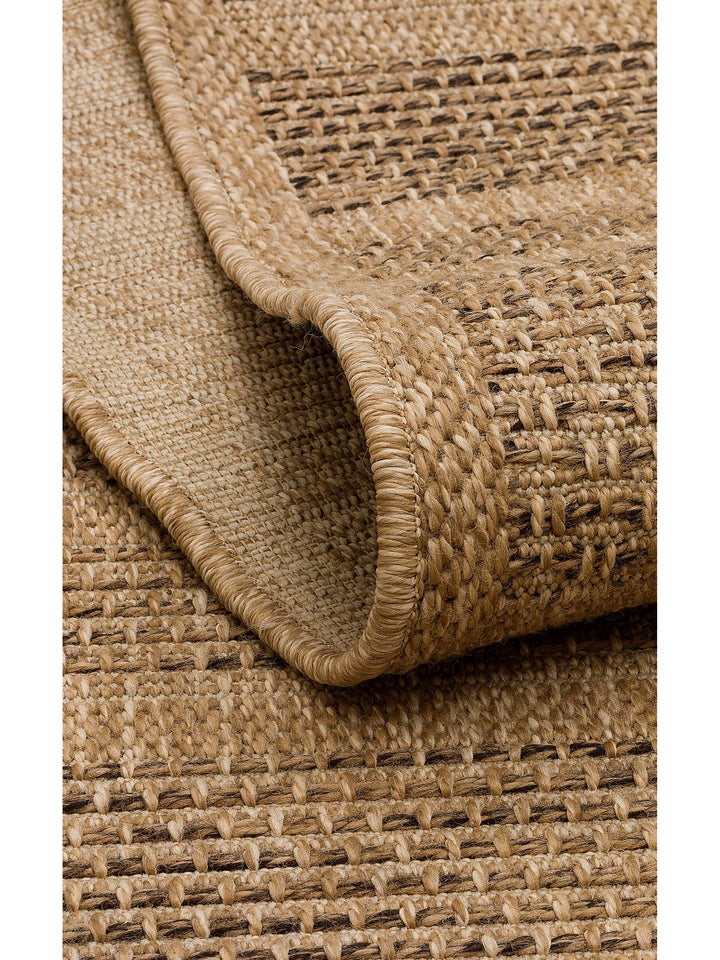 Mallorca Sun and Water Resistant Living Room Corridor Kitchen Balcony Jute Look Sisal Carpet 01 NAT