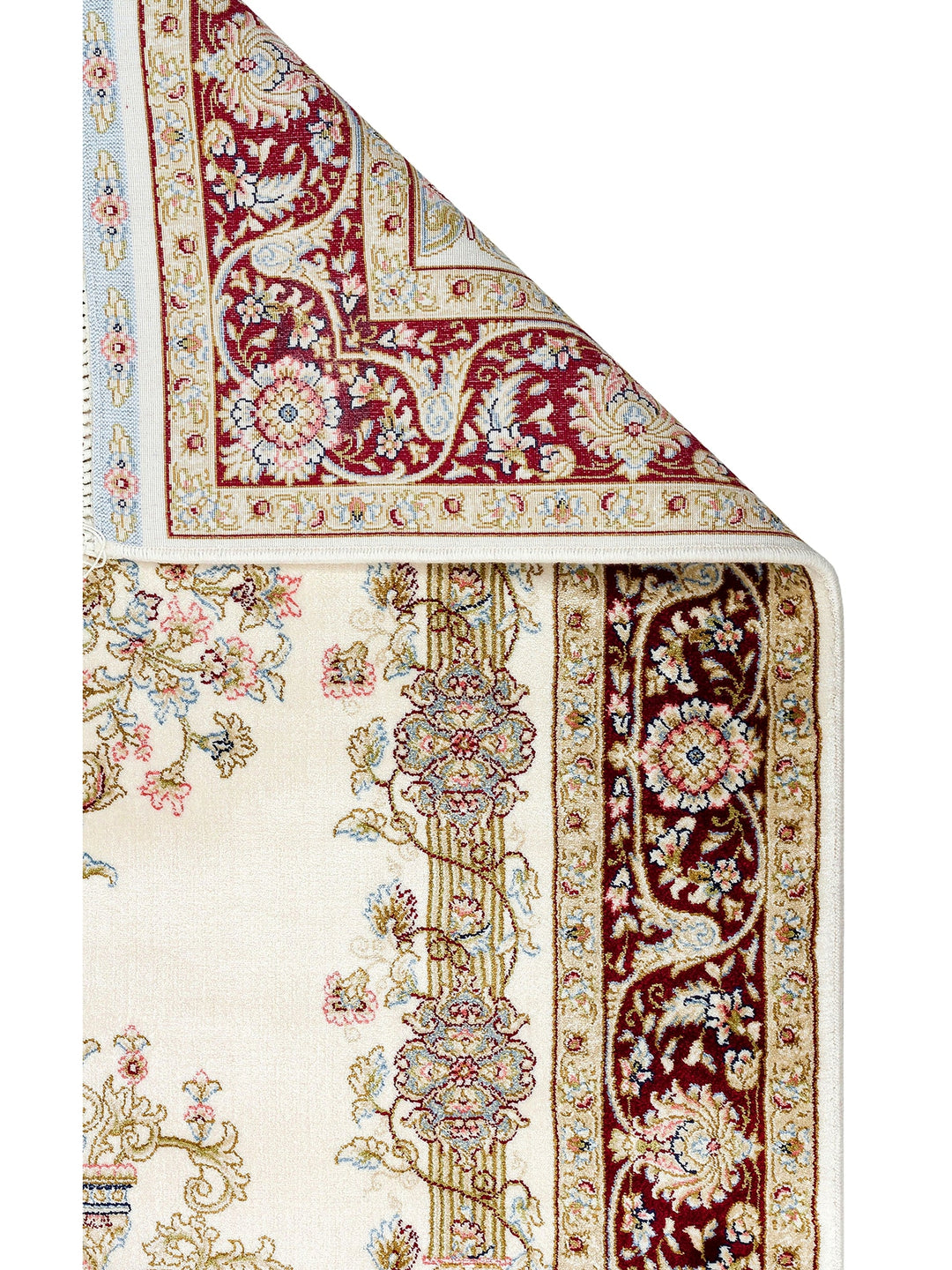 Topkapi Prayer Rug Classic Patterned High Quality Special Shiny Gift Dowry Prayer Rug 01CREAMRED