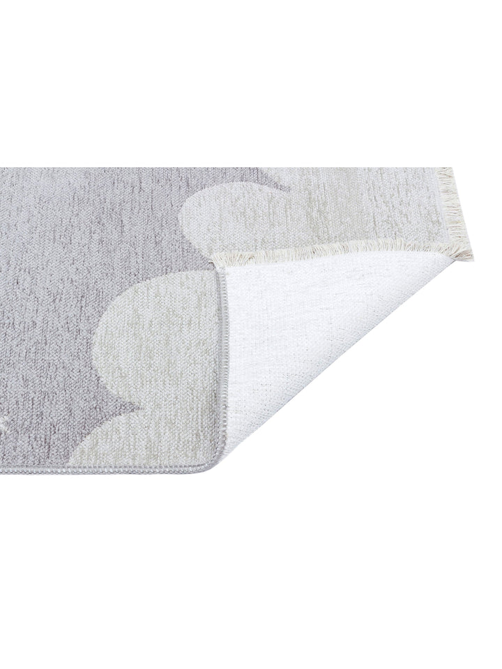 Baby Moon Cotton Washable Double-Sided Soft Textured Thin Child Baby Room Carpet 02 GREY