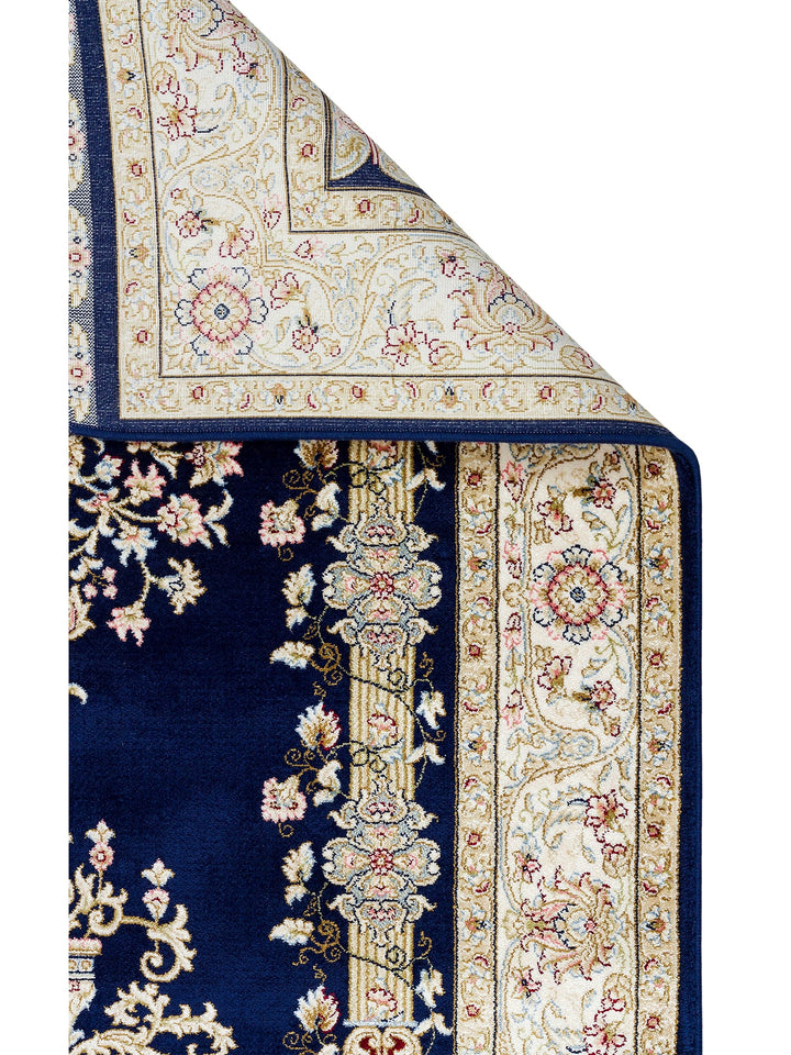 Topkapi Prayer Rug Classic Patterned High Quality Special Shiny Gift Dowry Prayer Rug 01 NAVY