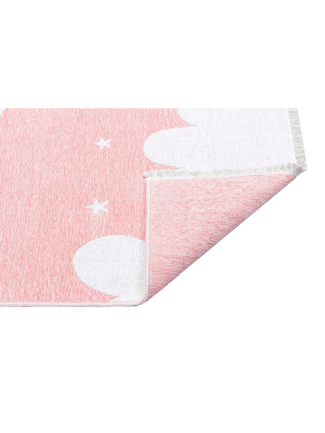 Baby Moon Cotton Washable Double Sided Soft Texture Thin Children's Baby Room Carpet 02 PINK