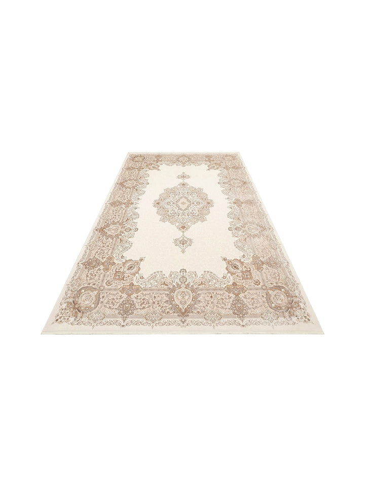 Üsküdar Series High Quality Dense Woven Modern Living Room Carpet 01 CREAM BEIGE