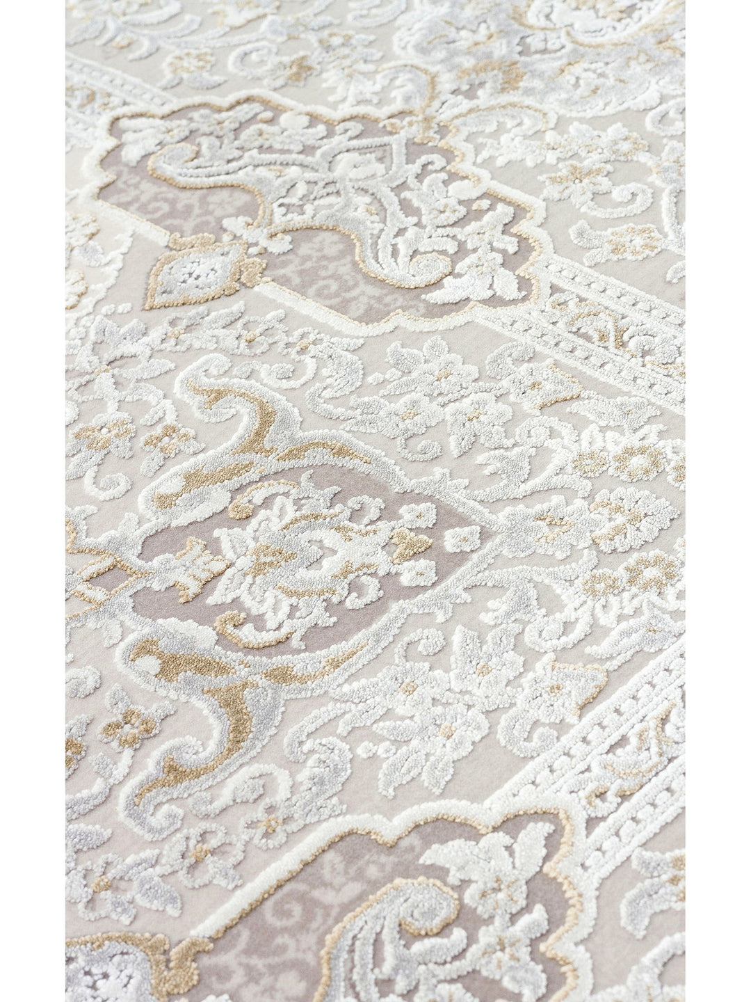 Üsküdar Series High Quality Dense Woven Modern Living Room Carpet 01 CREAM GREY