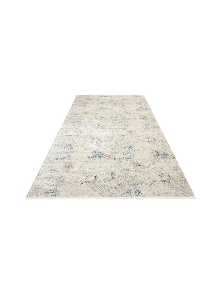 Üsküdar Series High Quality Dense Woven Modern Living Room Carpet 03 CREAM BLUE