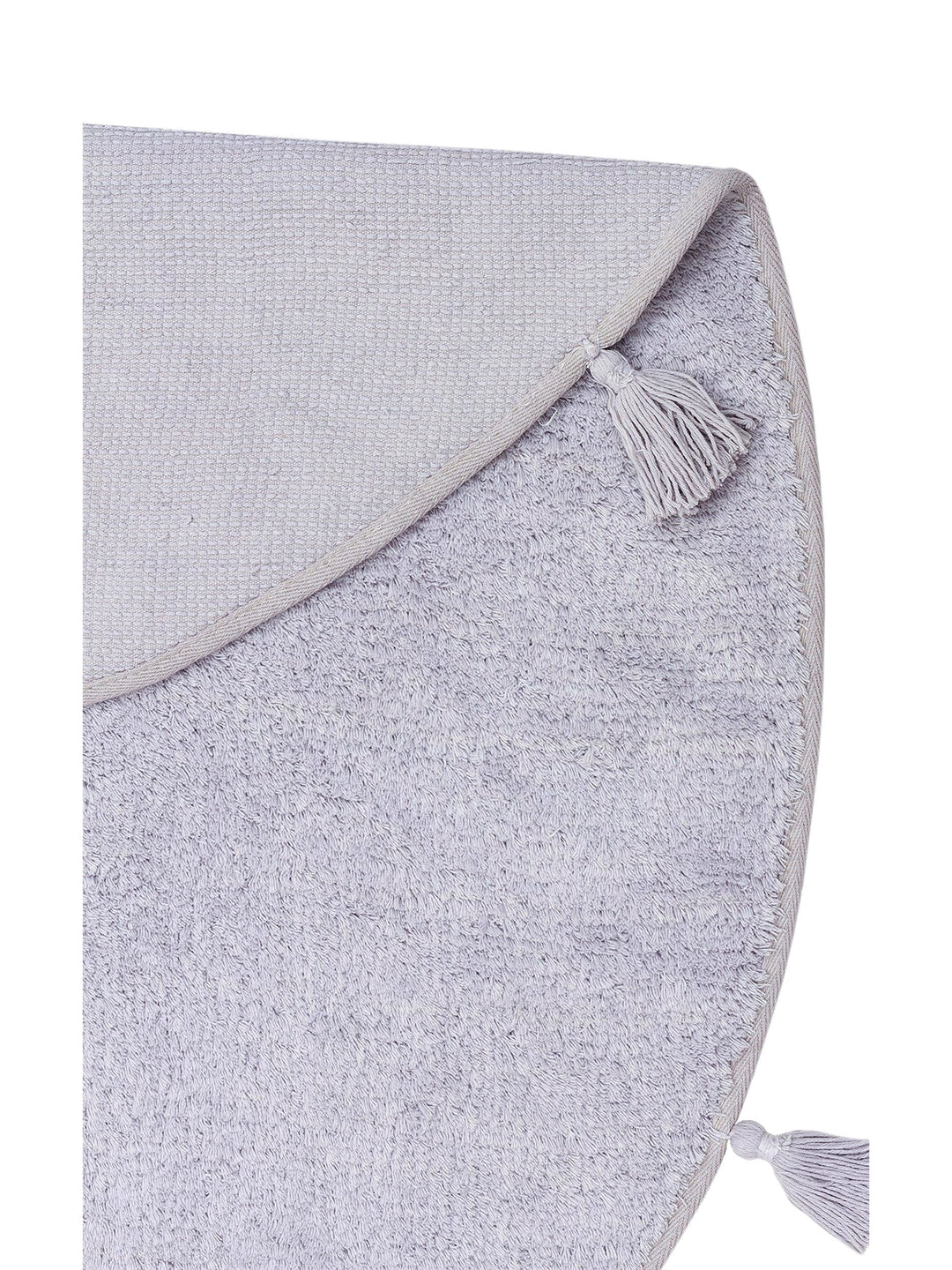 Cotton Baby 100% Natural Cotton Washable Non-Slip Based Baby Rug PLAIN GREY Q