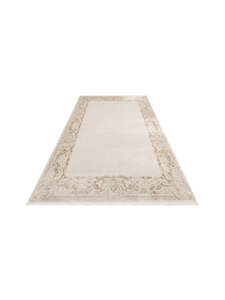 Tango Shiny Stylish and Modern Tightly Woven Living Room Carpet 03 CREAM BEIGE