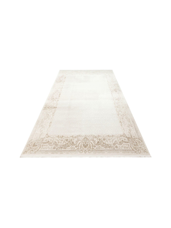 Tango Shiny Stylish and Modern Tightly Woven Living Room Carpet 03 CREAM BEIGE